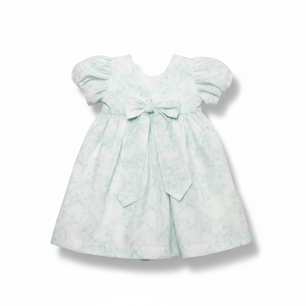 Mint Floral Print Dress