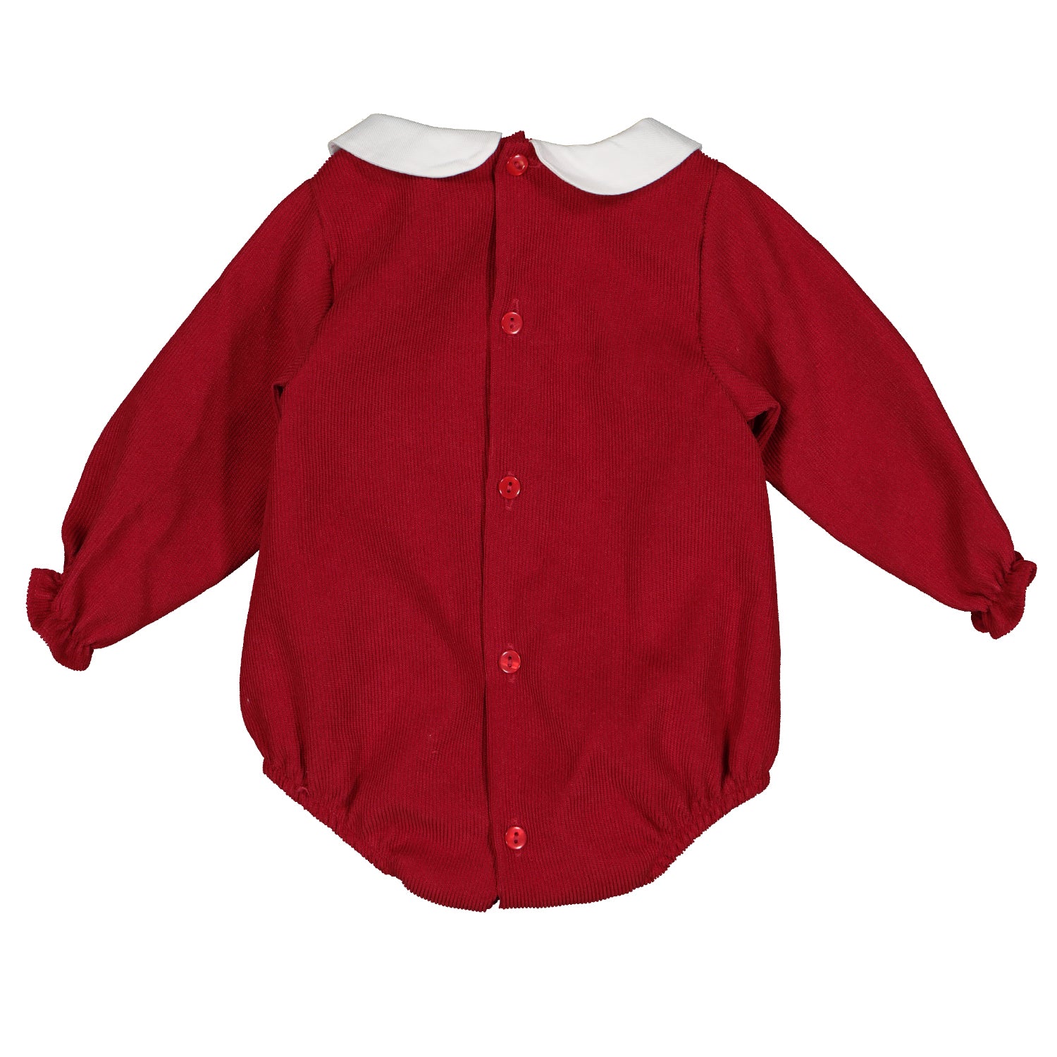Red Babycord Romper