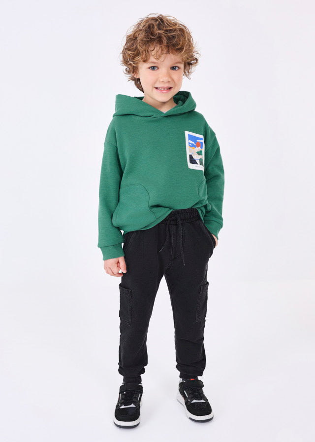 Fleece Denim Cargo trousers