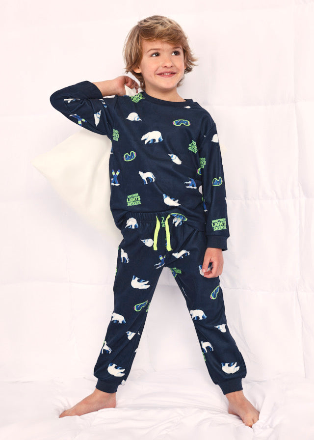 Navy Polar Pyjamas