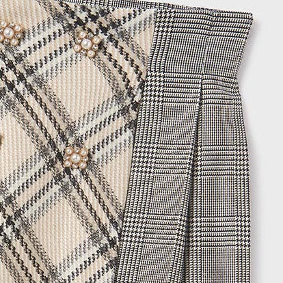 Grey Check Skirt