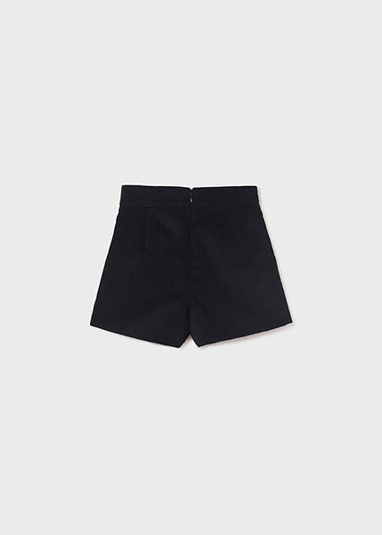 Black Cord Shorts