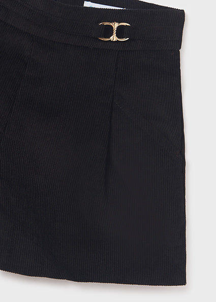 Black Cord Shorts