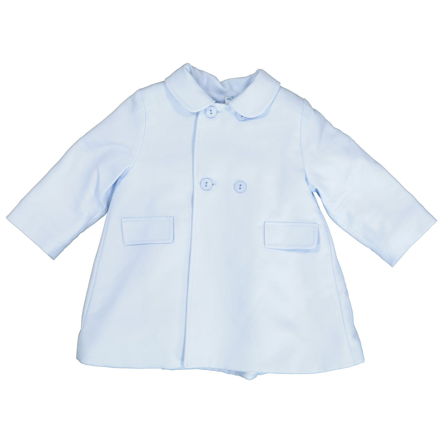 Blue Honecomb Pattered Coat