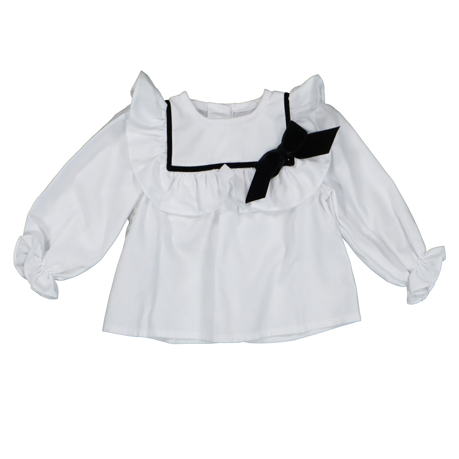 Black Dogtooth Blouse & Bloomers