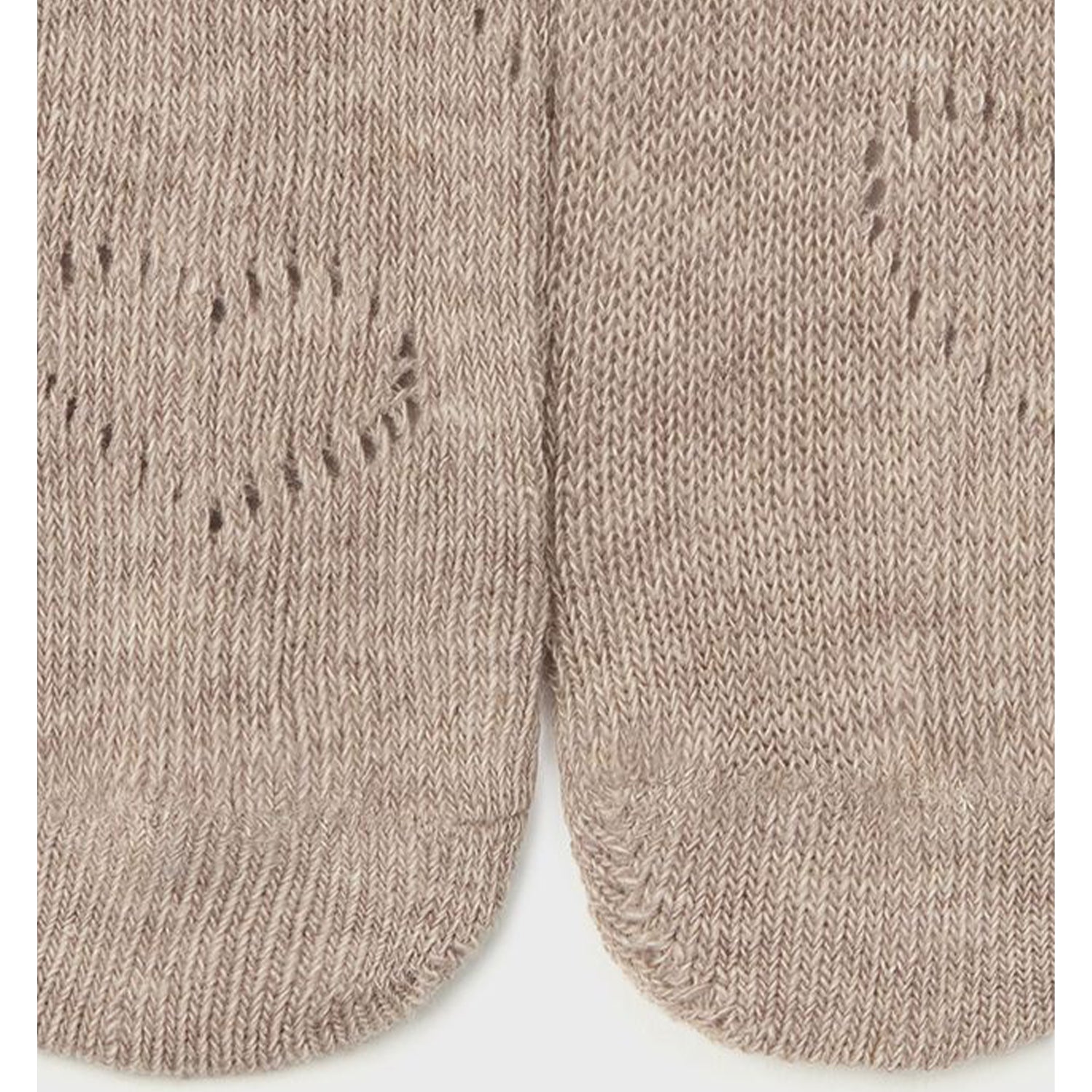 Light Brown Heart Embroidered Tights