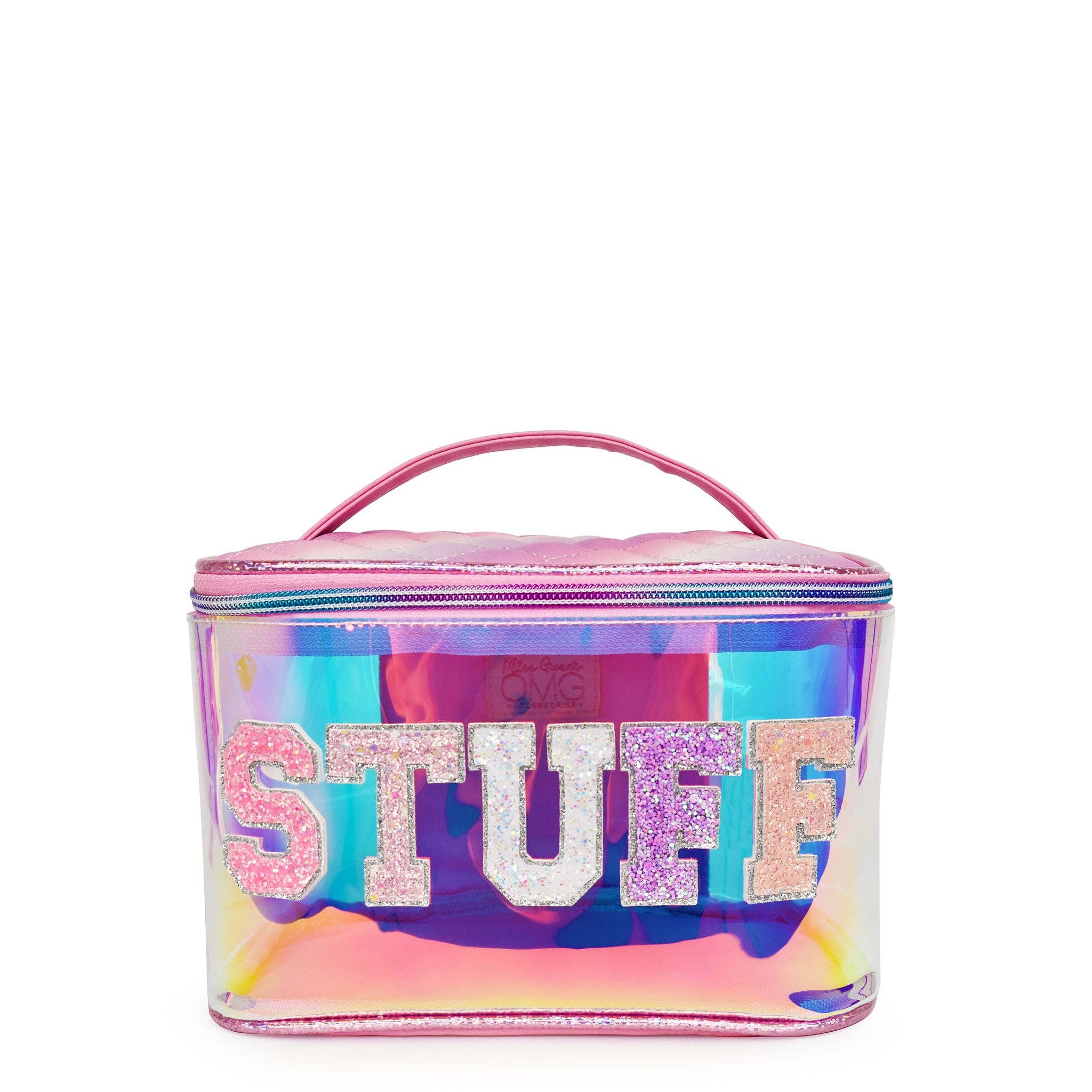 'Stuff' Clear Glazed Glam Bag