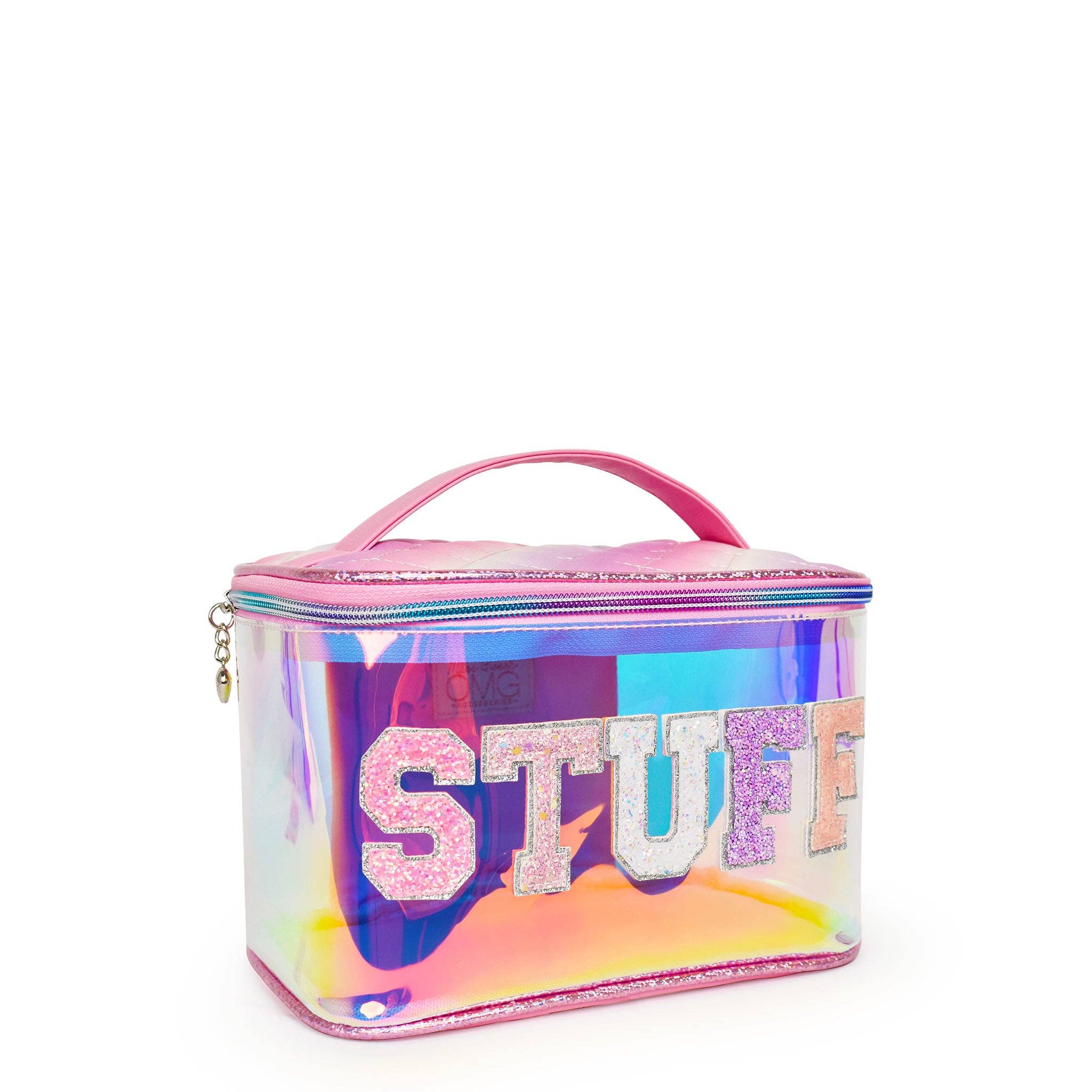 'Stuff' Clear Glazed Glam Bag