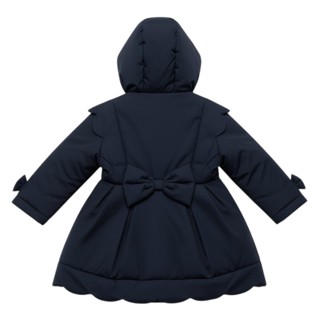 Scallop School Coat - Navy