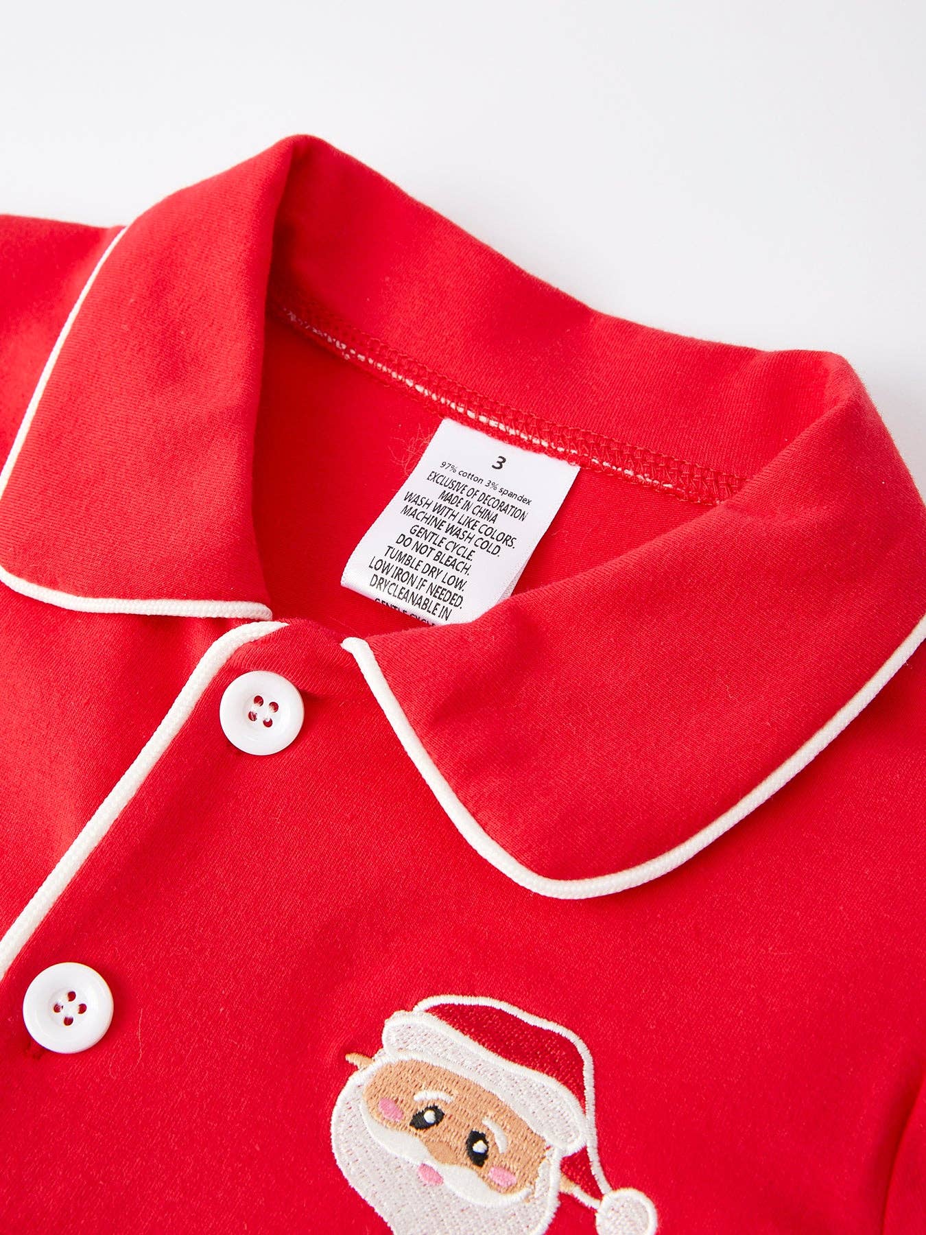 Christmas Red Embroidered Pyjamas PRE ORDER OCT