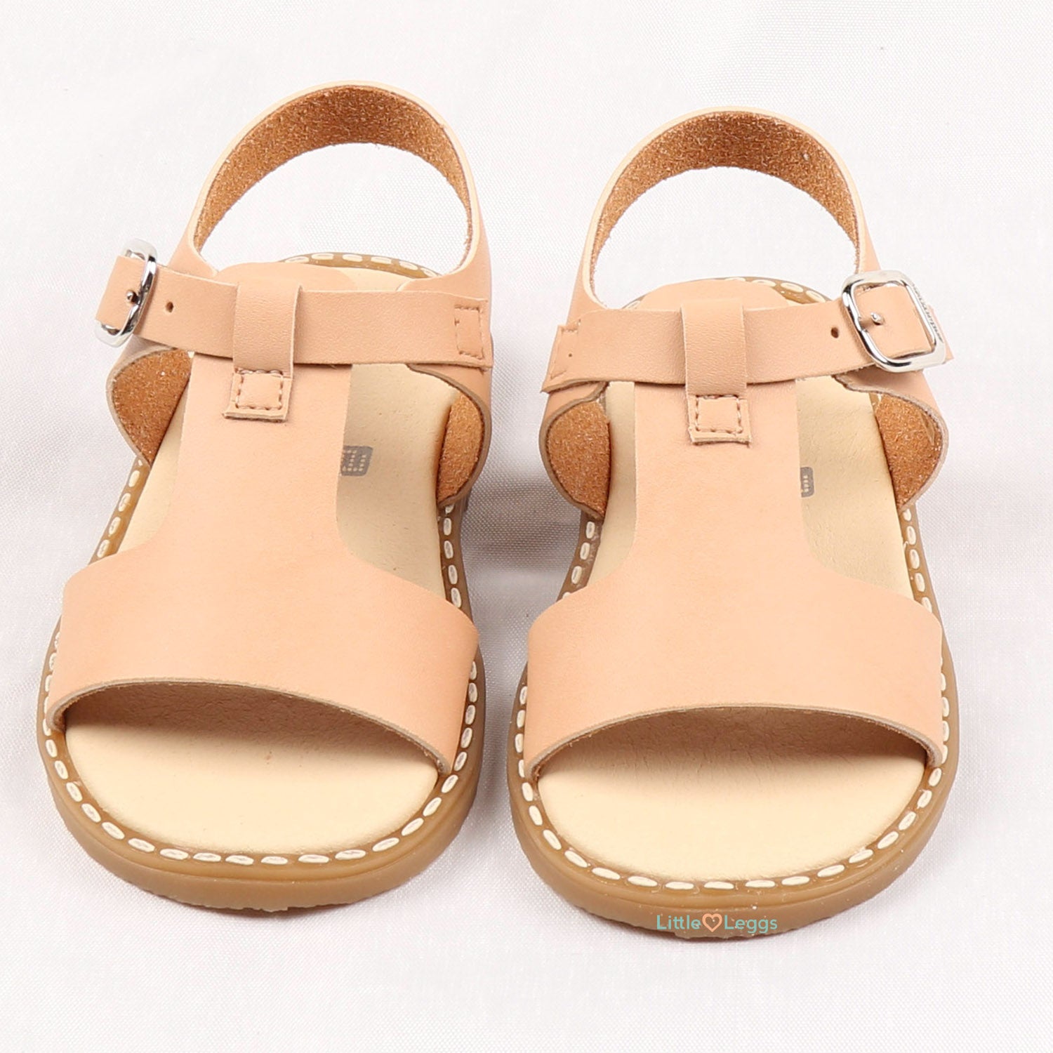 Tan Leather T-Bar Sandal