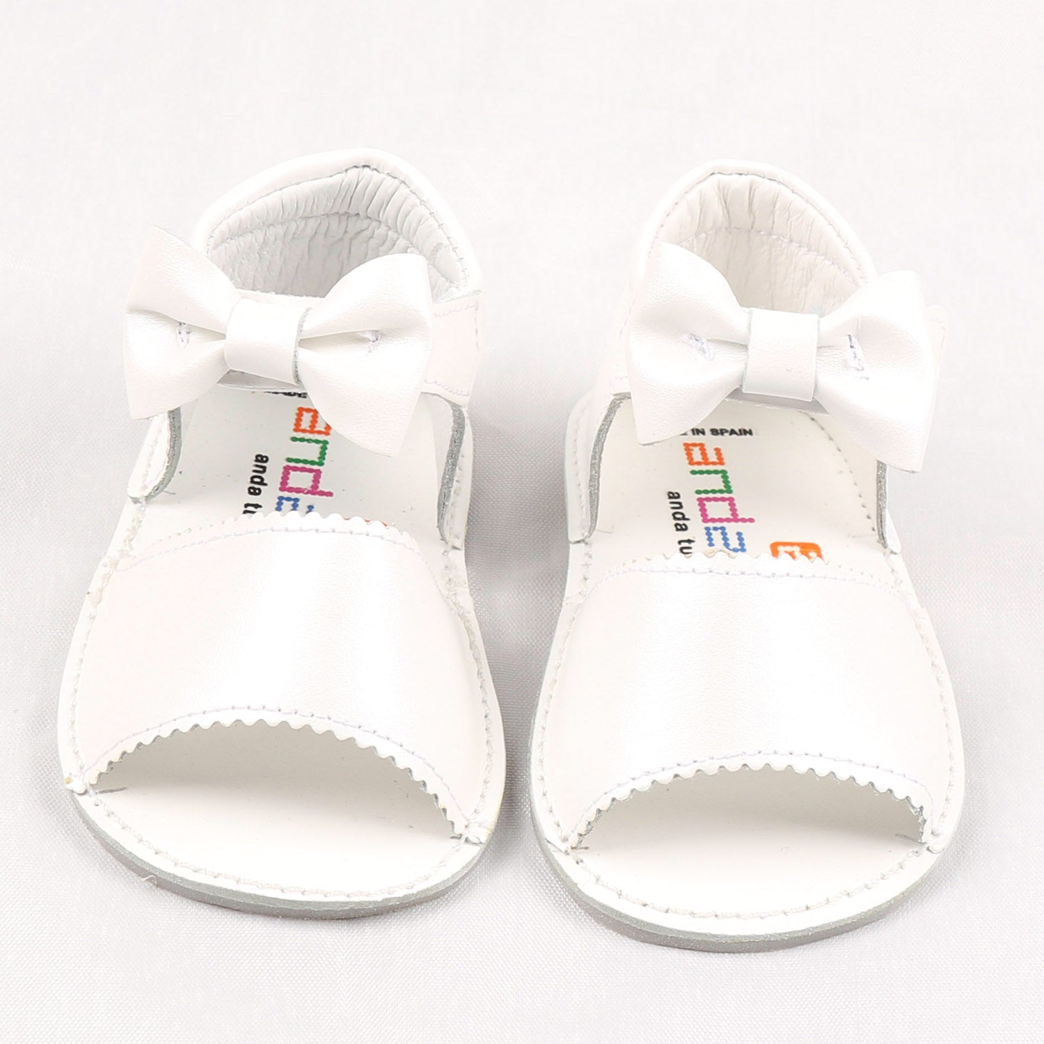 Pearl White Bow Pre-Walker