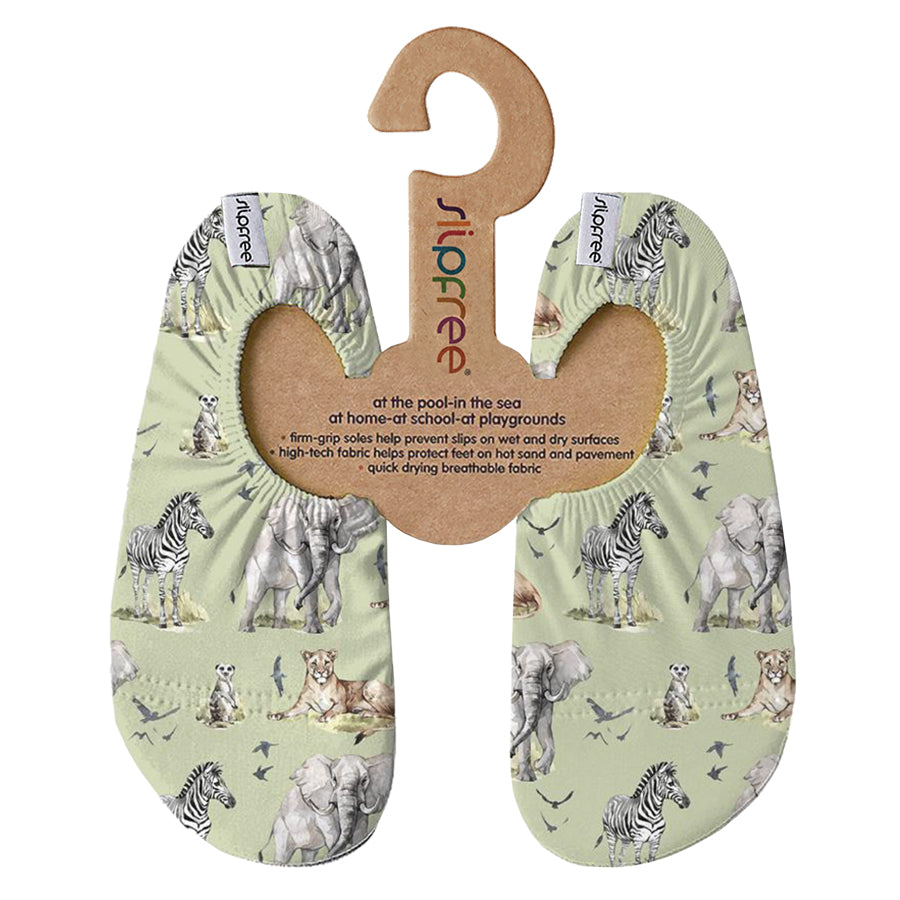 Green Safari Print Non Slip Shoes