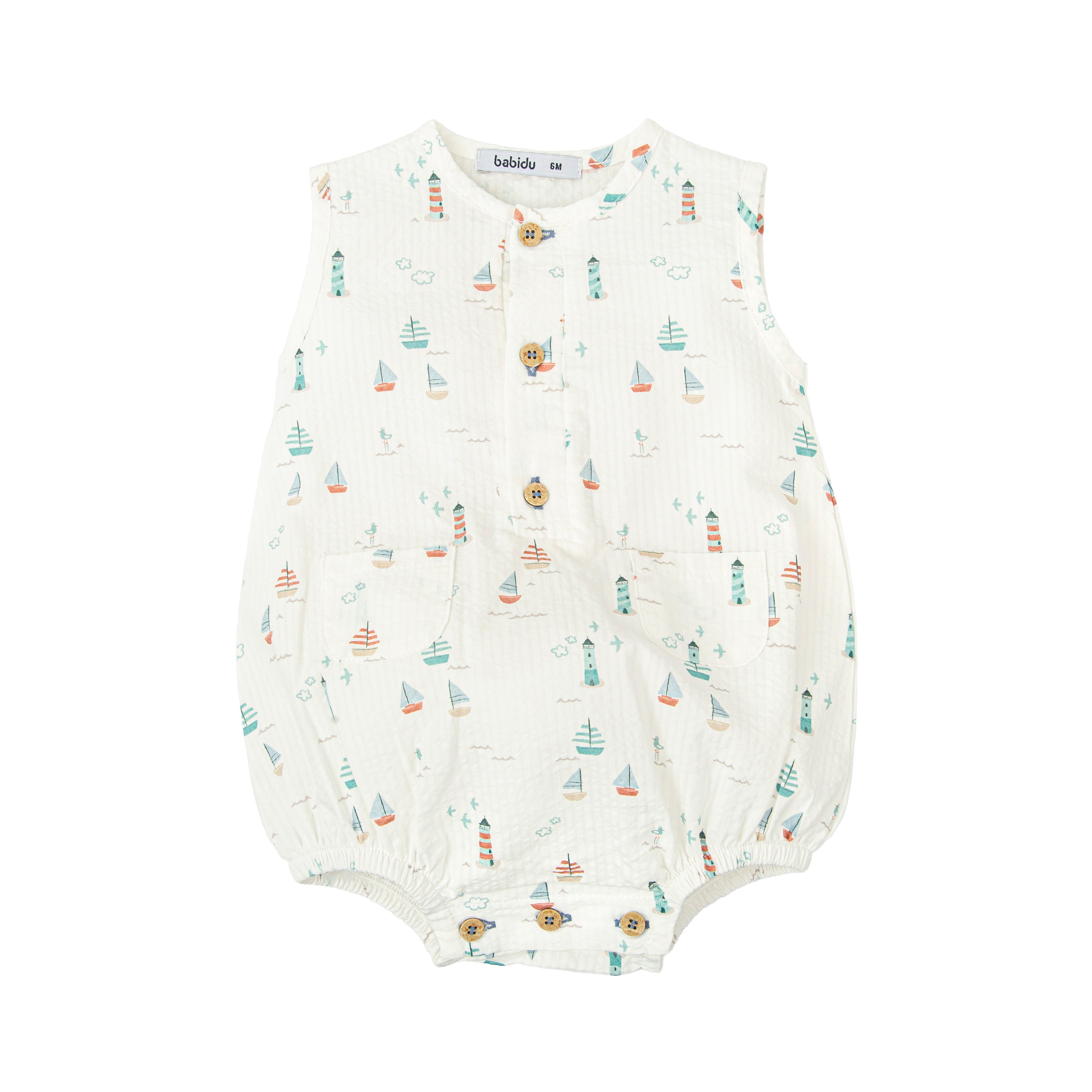 Nautical Print Romper