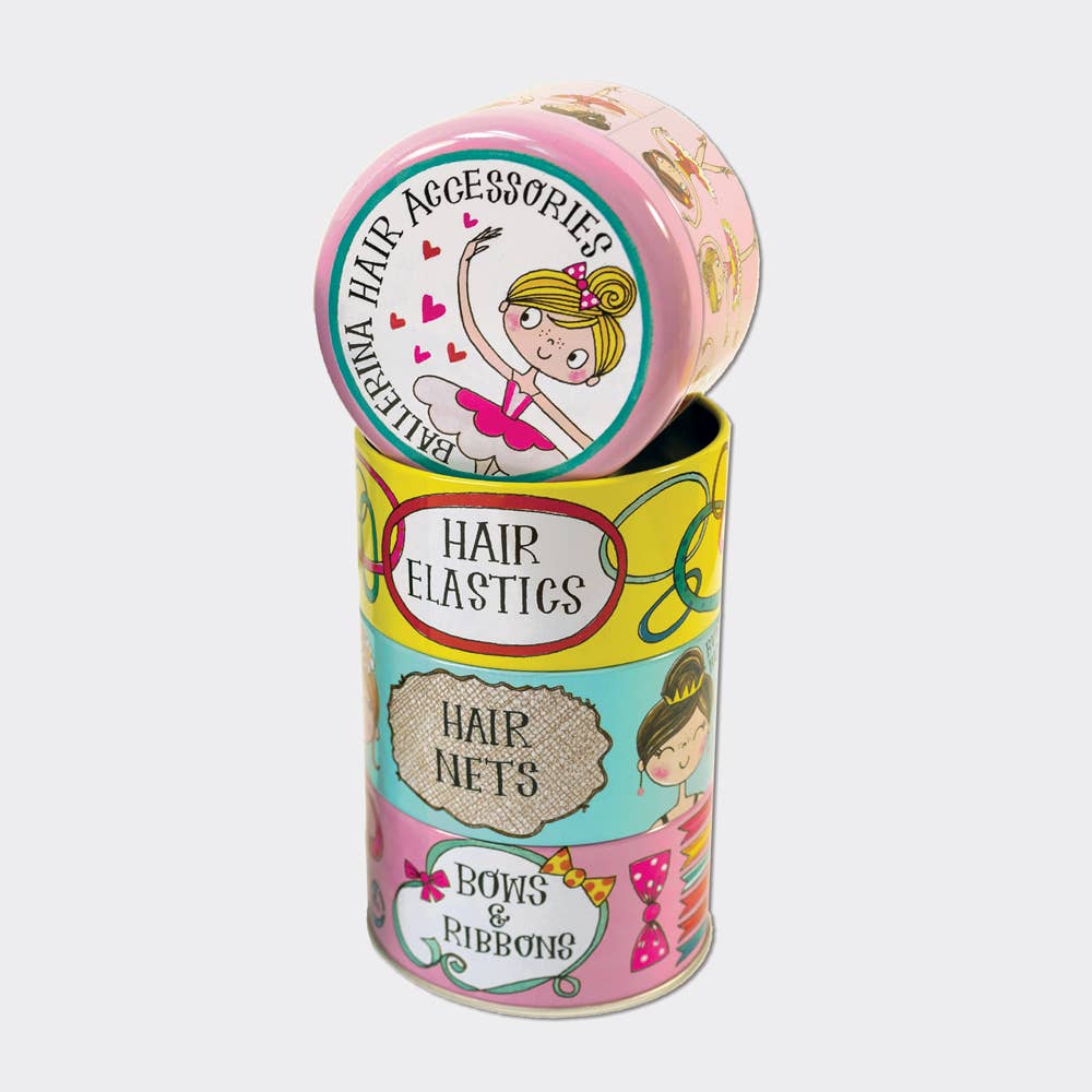 Stacking Tins -- Ballerina Hair Accessories