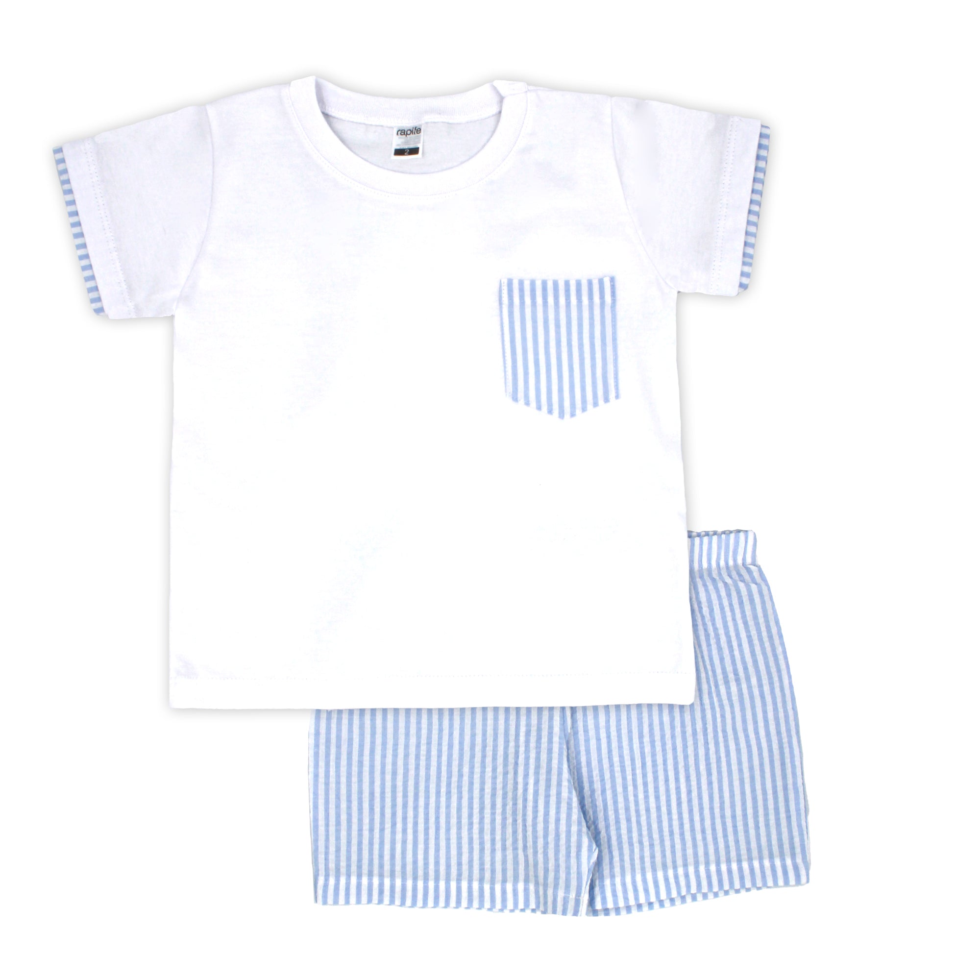 Blue T-shirt & Short Set