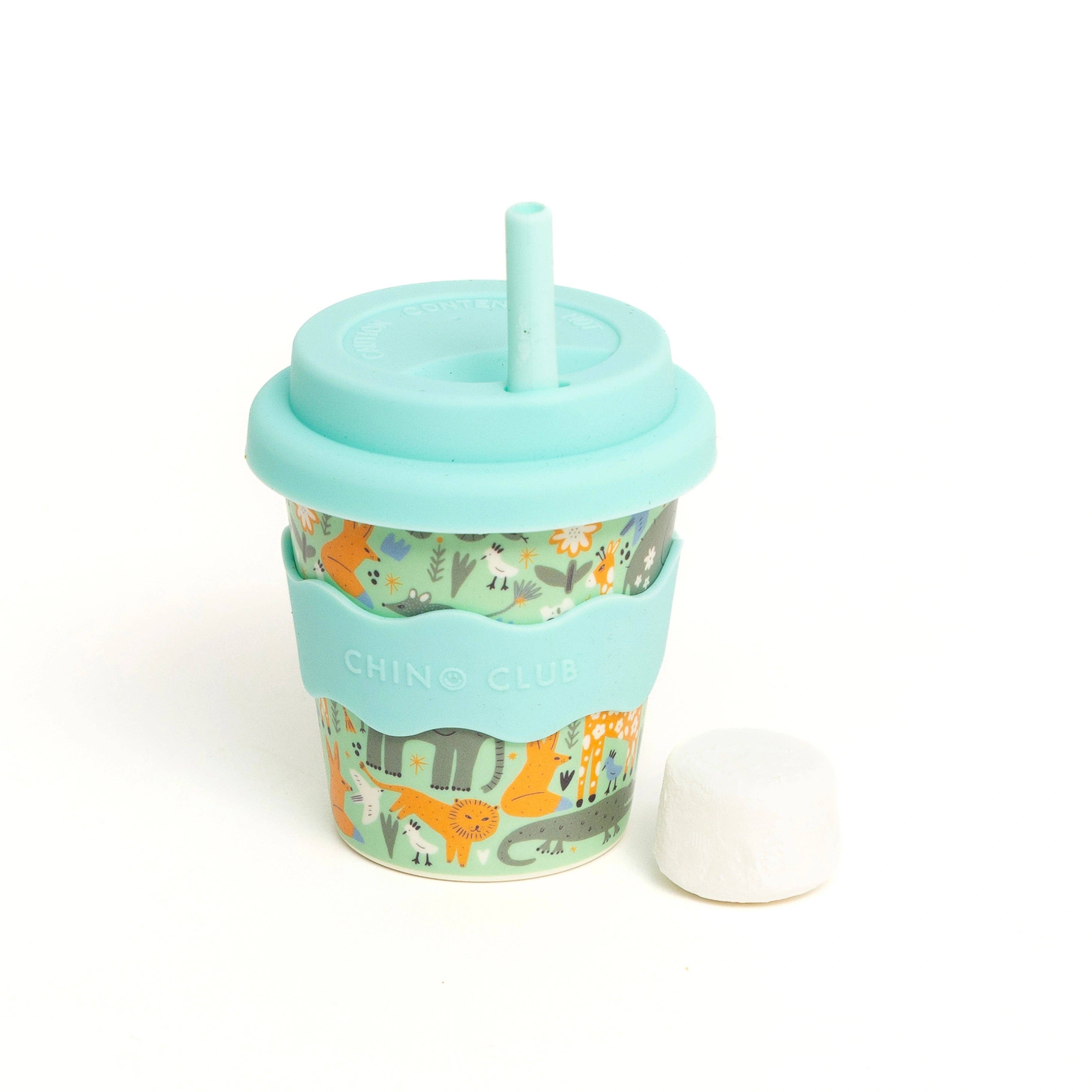 Wild Animal Babychino Cup 4oz (Straws Sold Separately)