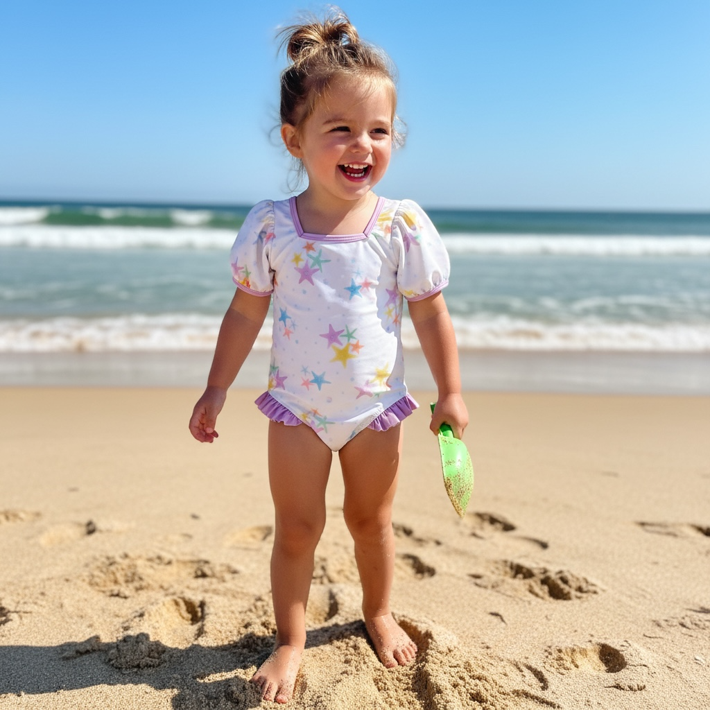 Starfish Short Sleeved Swimsuit