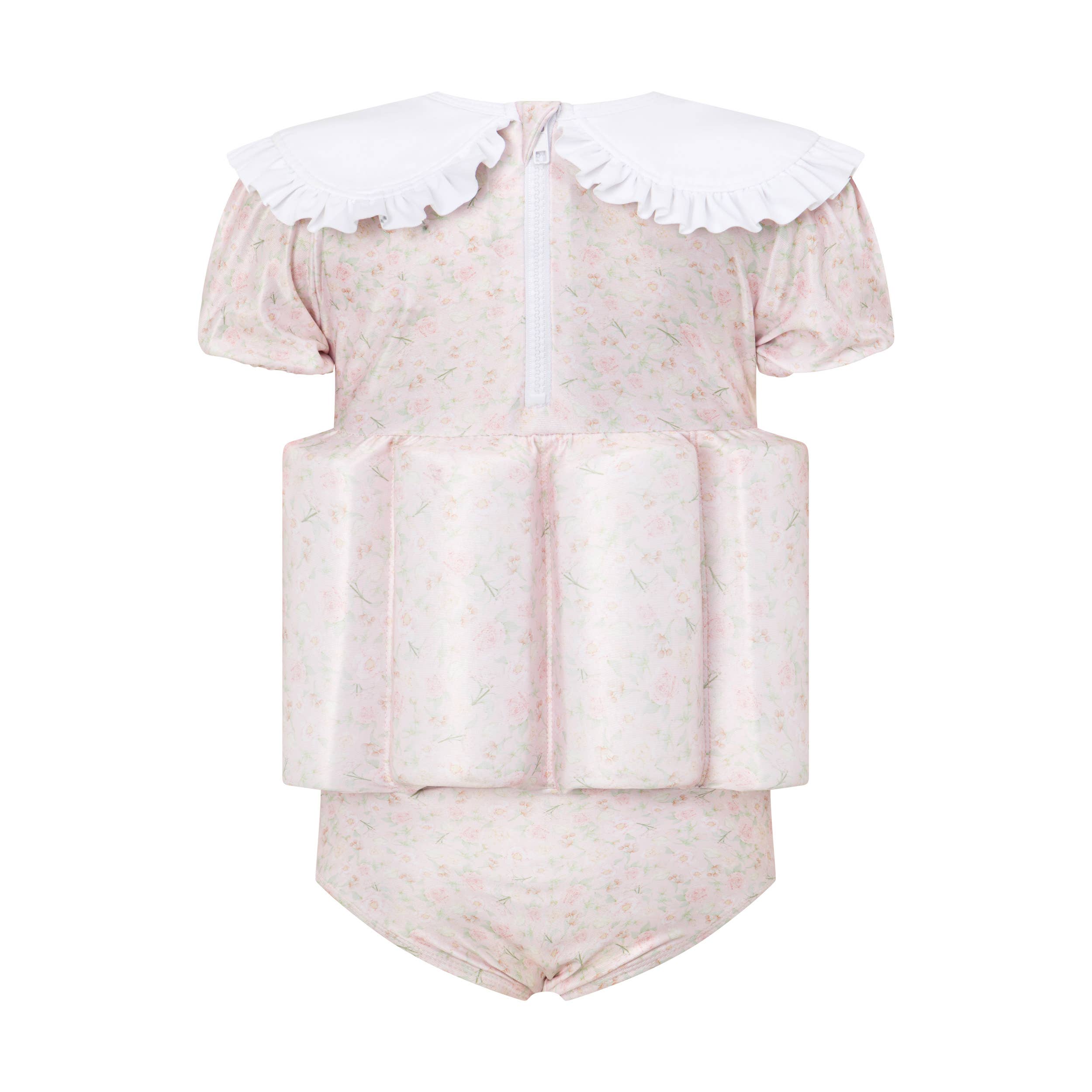 Pink Frill Collar Floatsuit