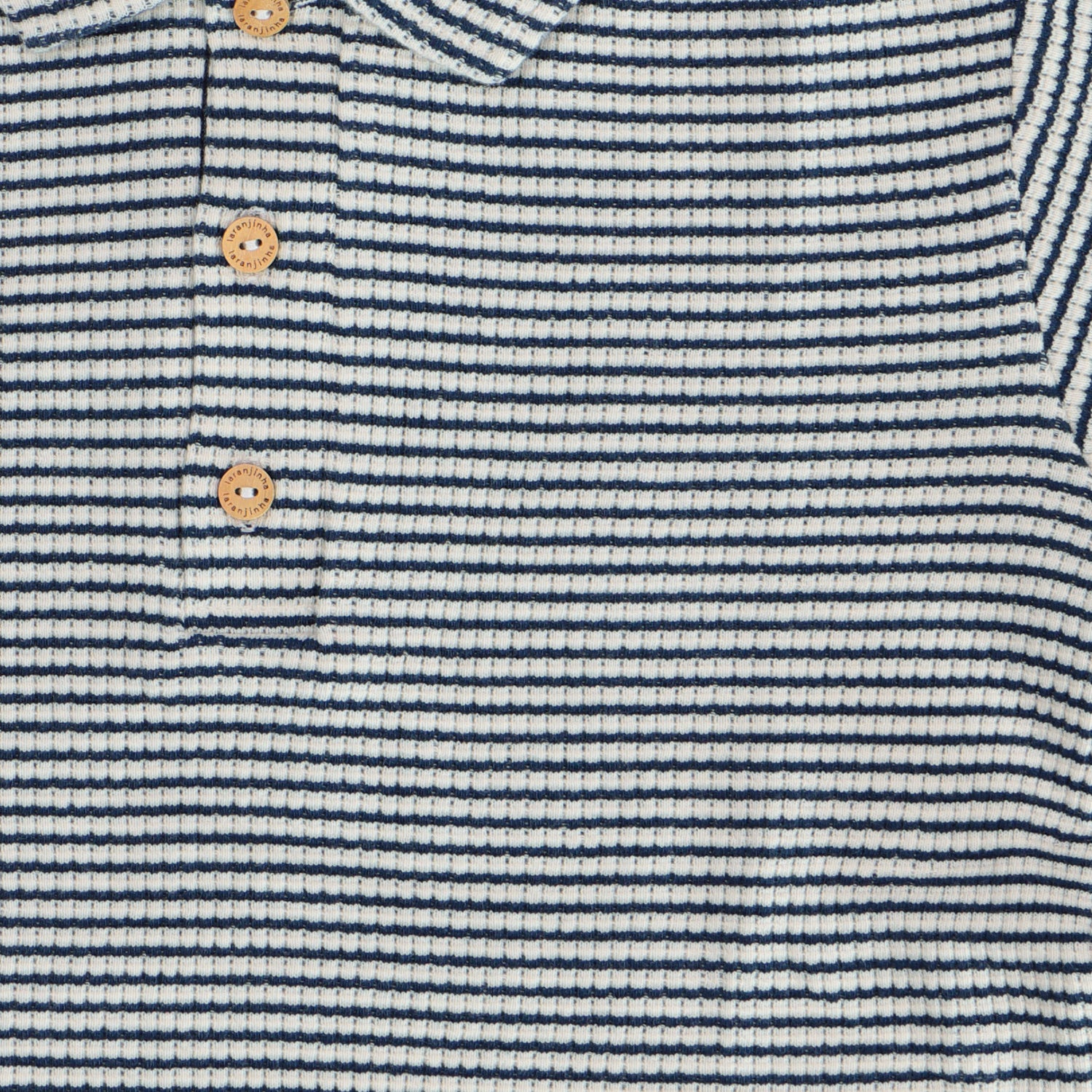 Navy Blue Stripe Polo Shirt