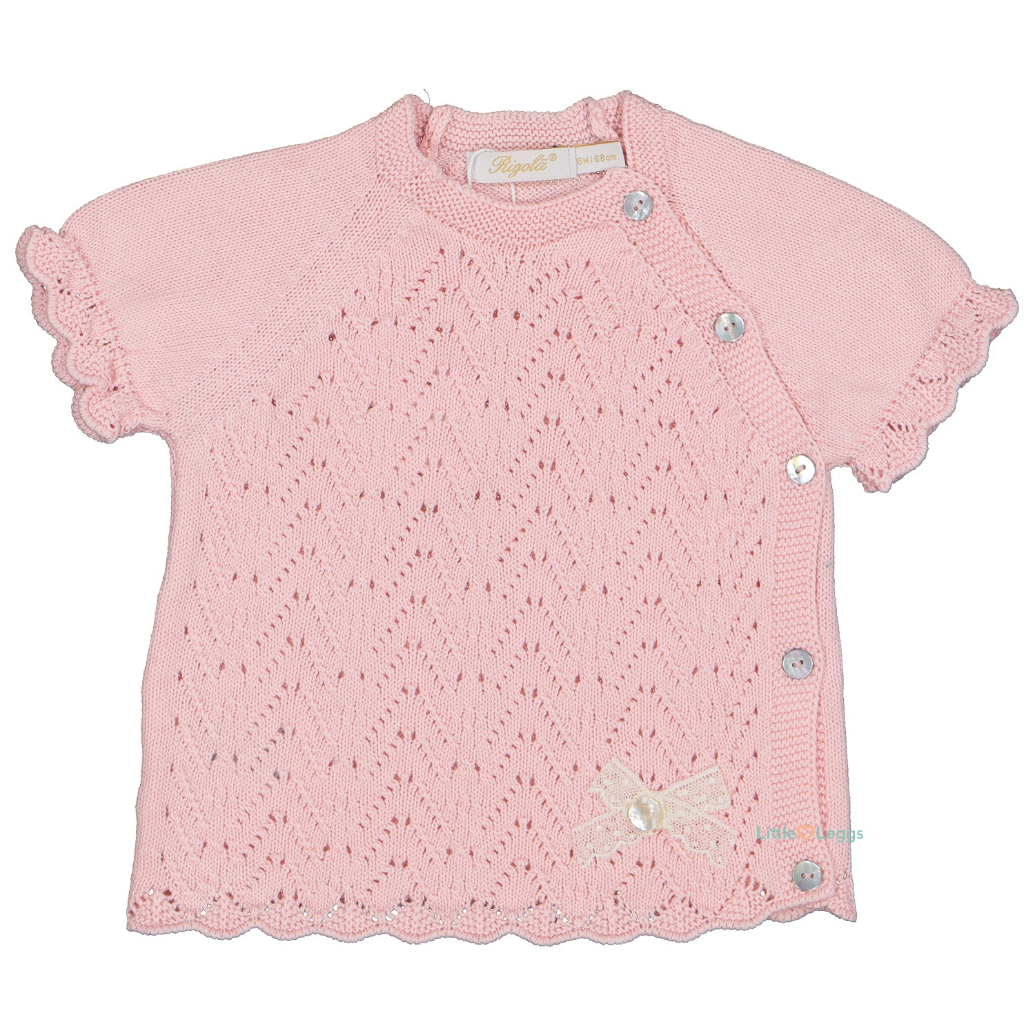 Pink Bi-Material Bloomer Set