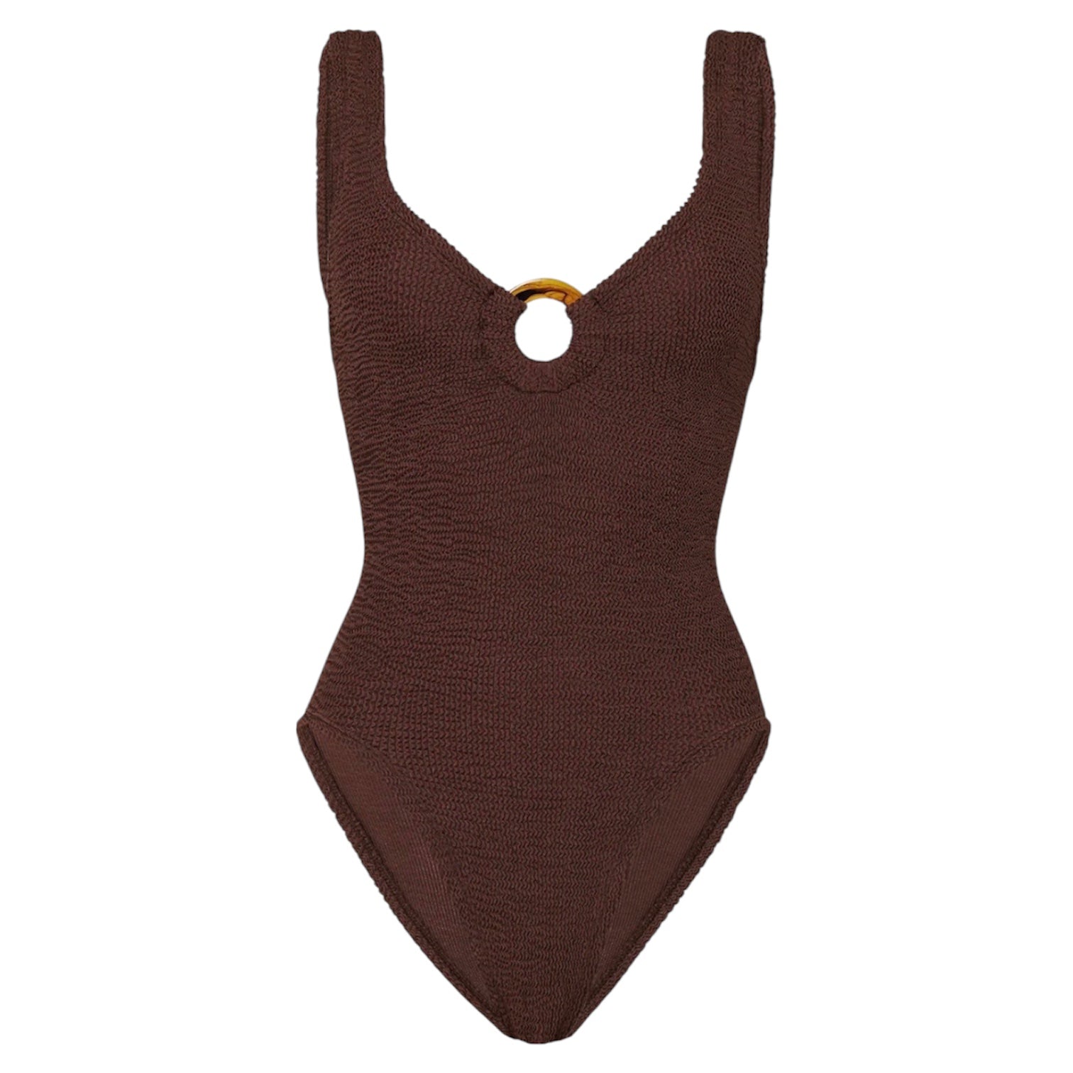 Celine Metalic Chocolate Swimwear with Tonal Hoop - Adult