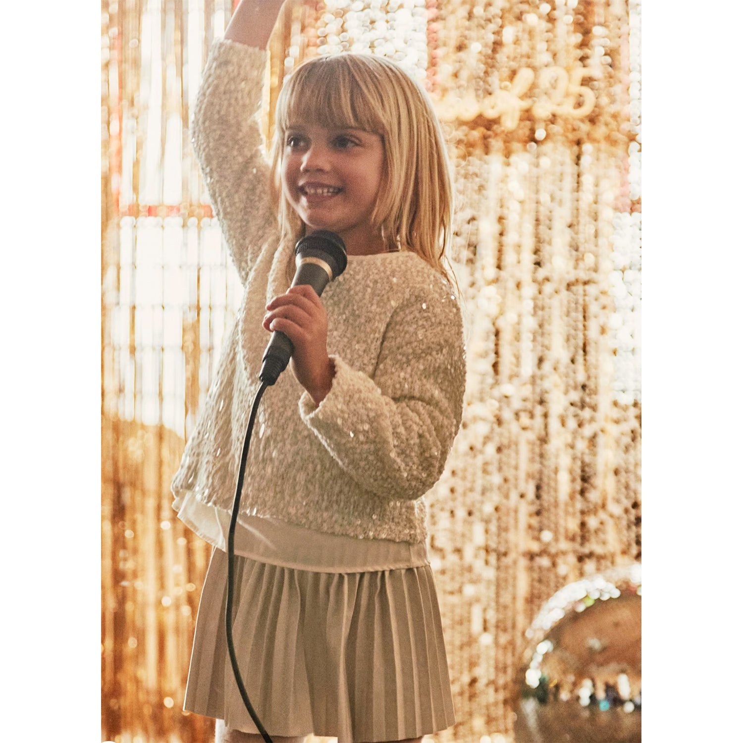 Combined Sequin Dress