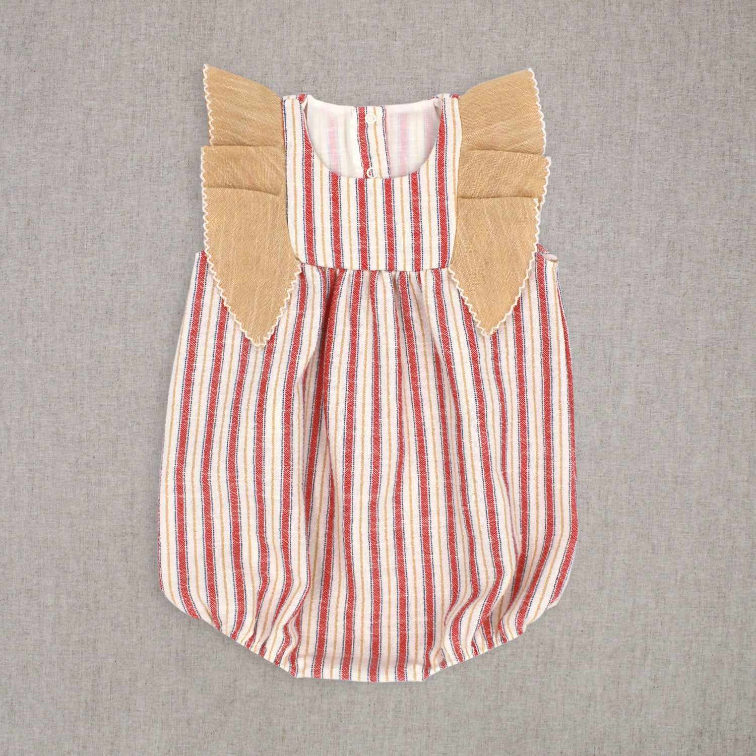 Red Stripe Romper