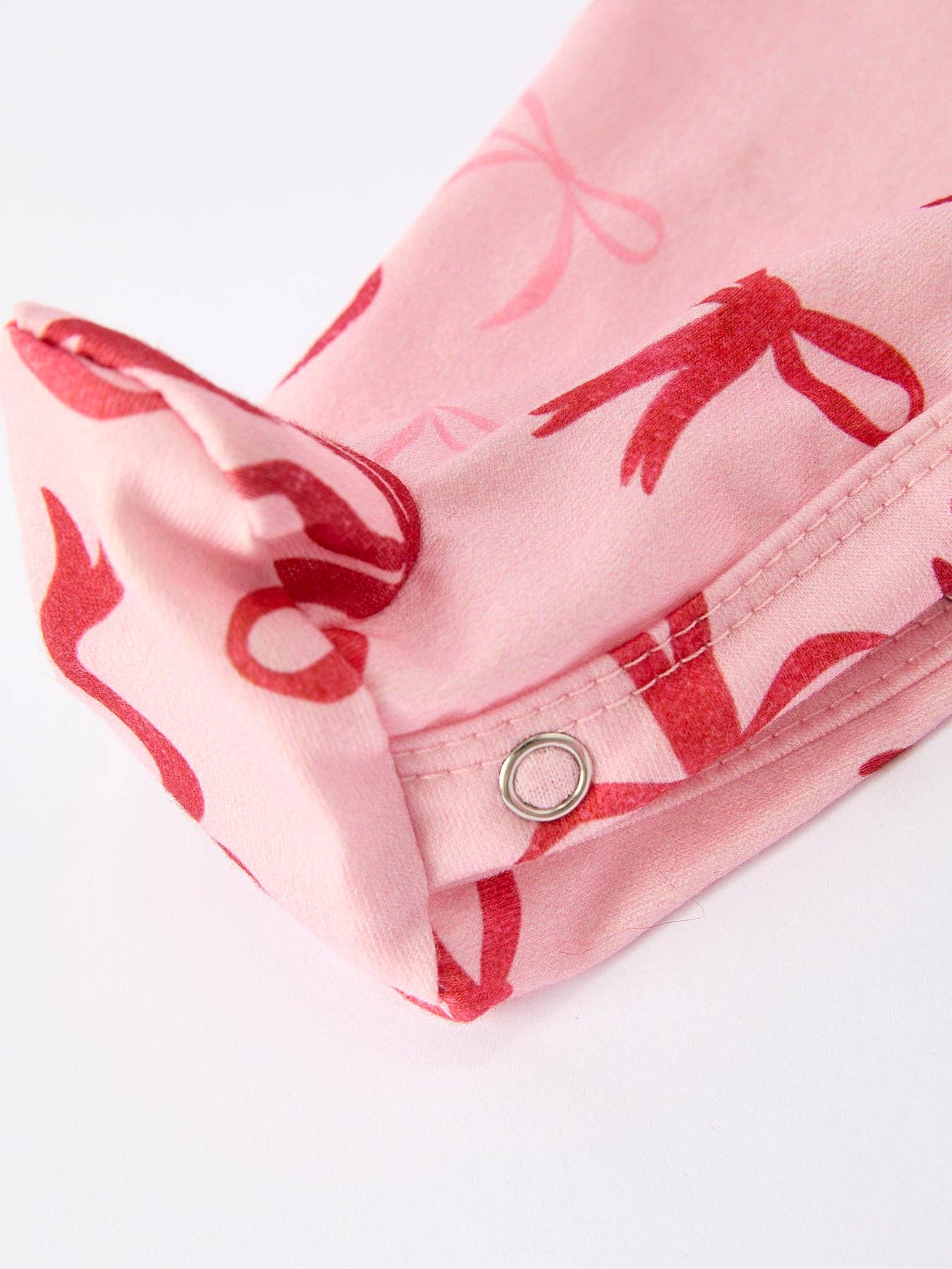 Christmas Bow Print Babygrow