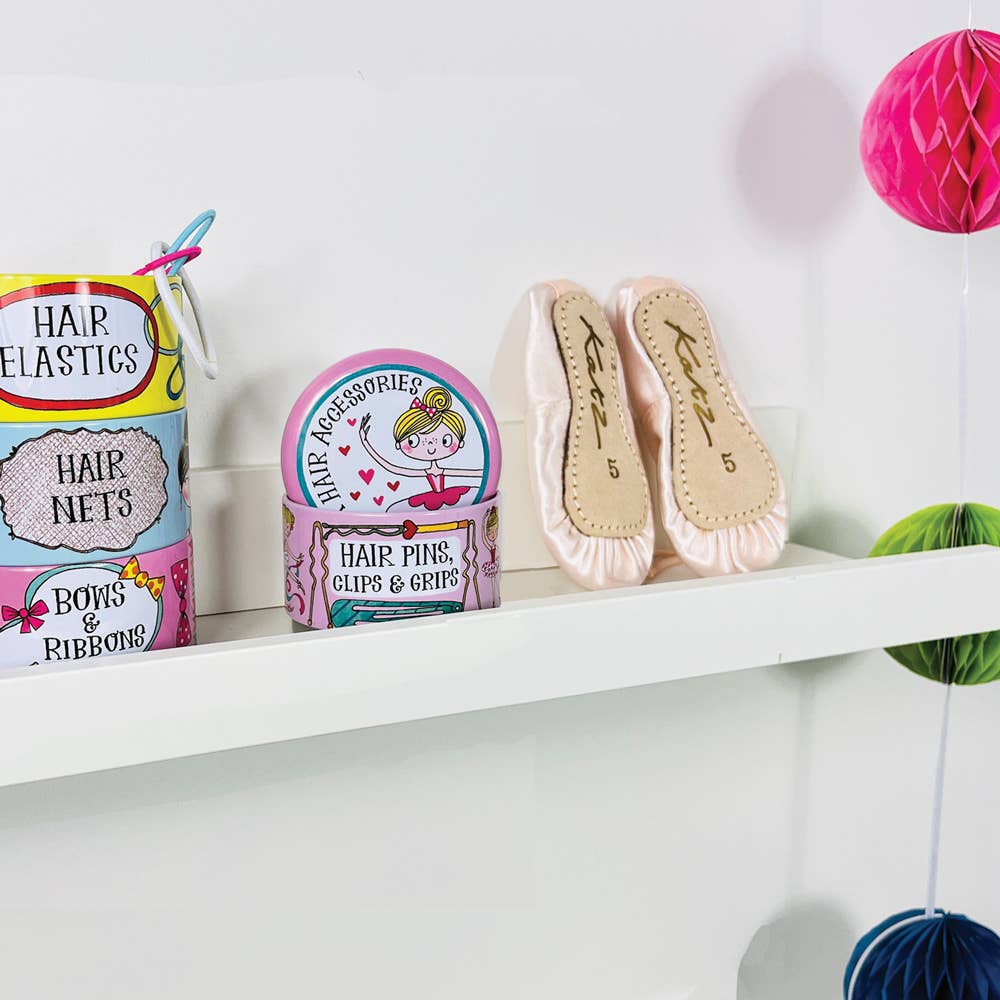 Stacking Tins -- Ballerina Hair Accessories