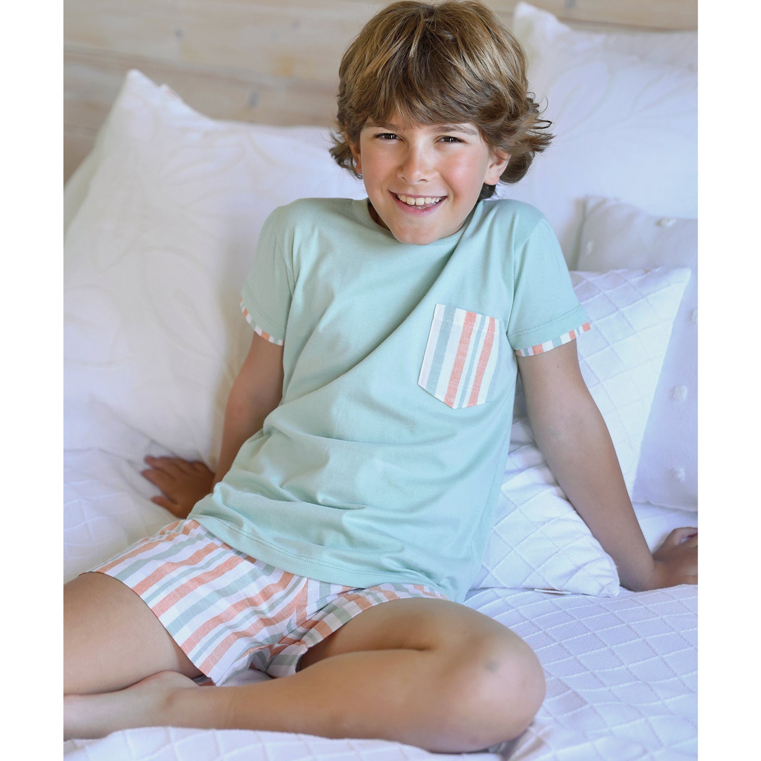 Green T-shirt & Short Set