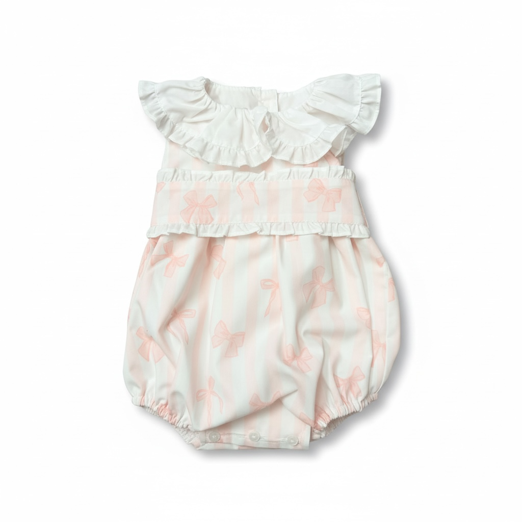 Pink Bow Romper