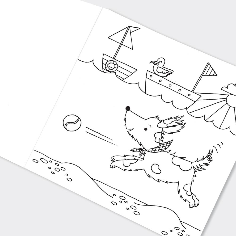 Playful Pups Colouring Book