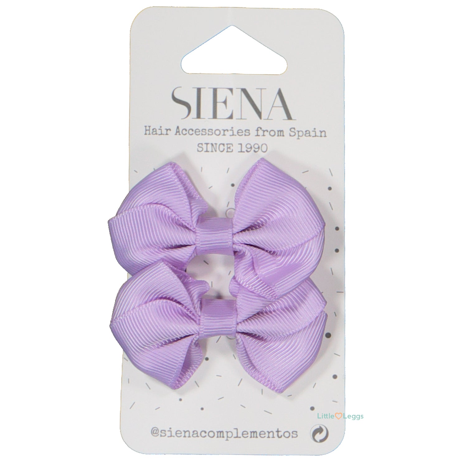 Lilac Hair Clips x 2 - 2.5cm