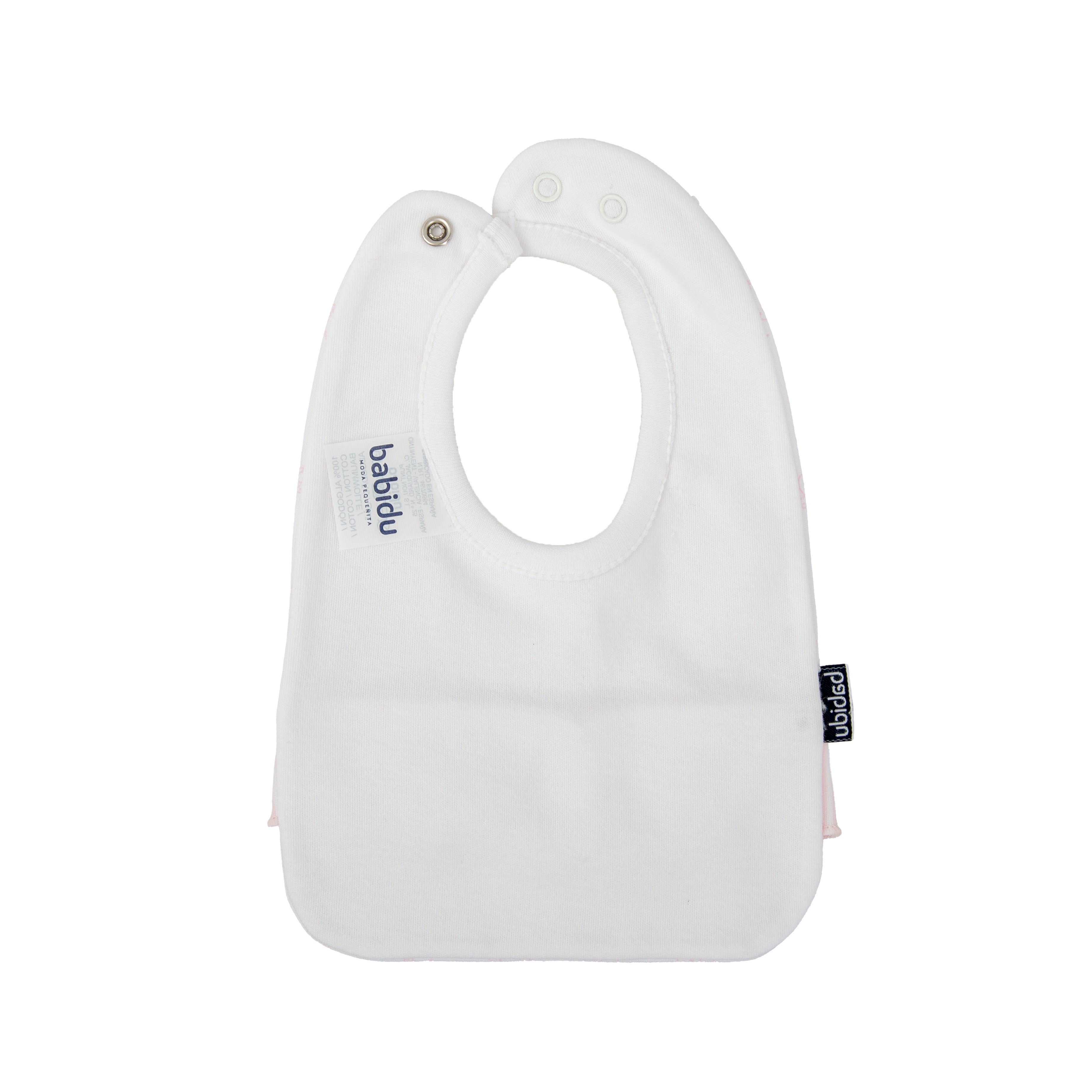 Pink Bird Print Bib