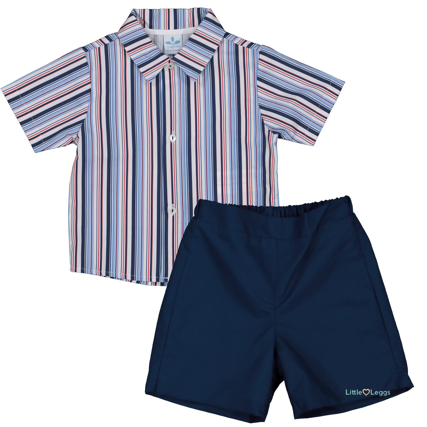 Smart Stripe Short Set