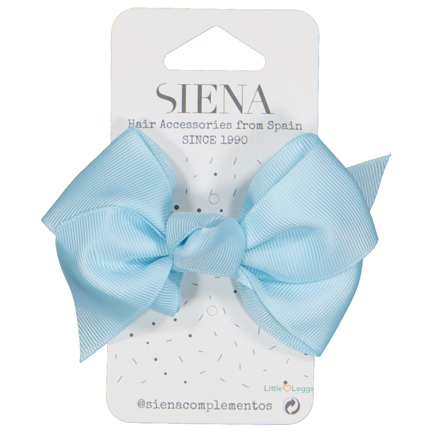 Pale Blue Knot Hair Clip -10cm