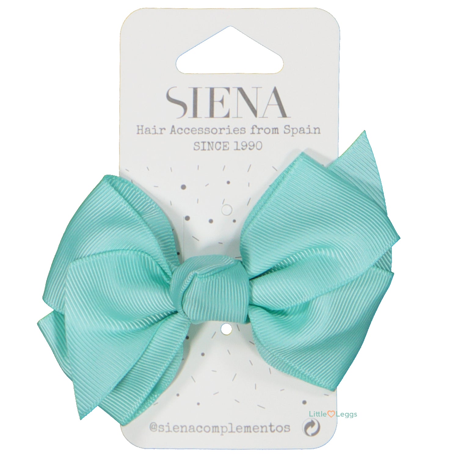 Aqua Green Knot Hair Clip -10cm