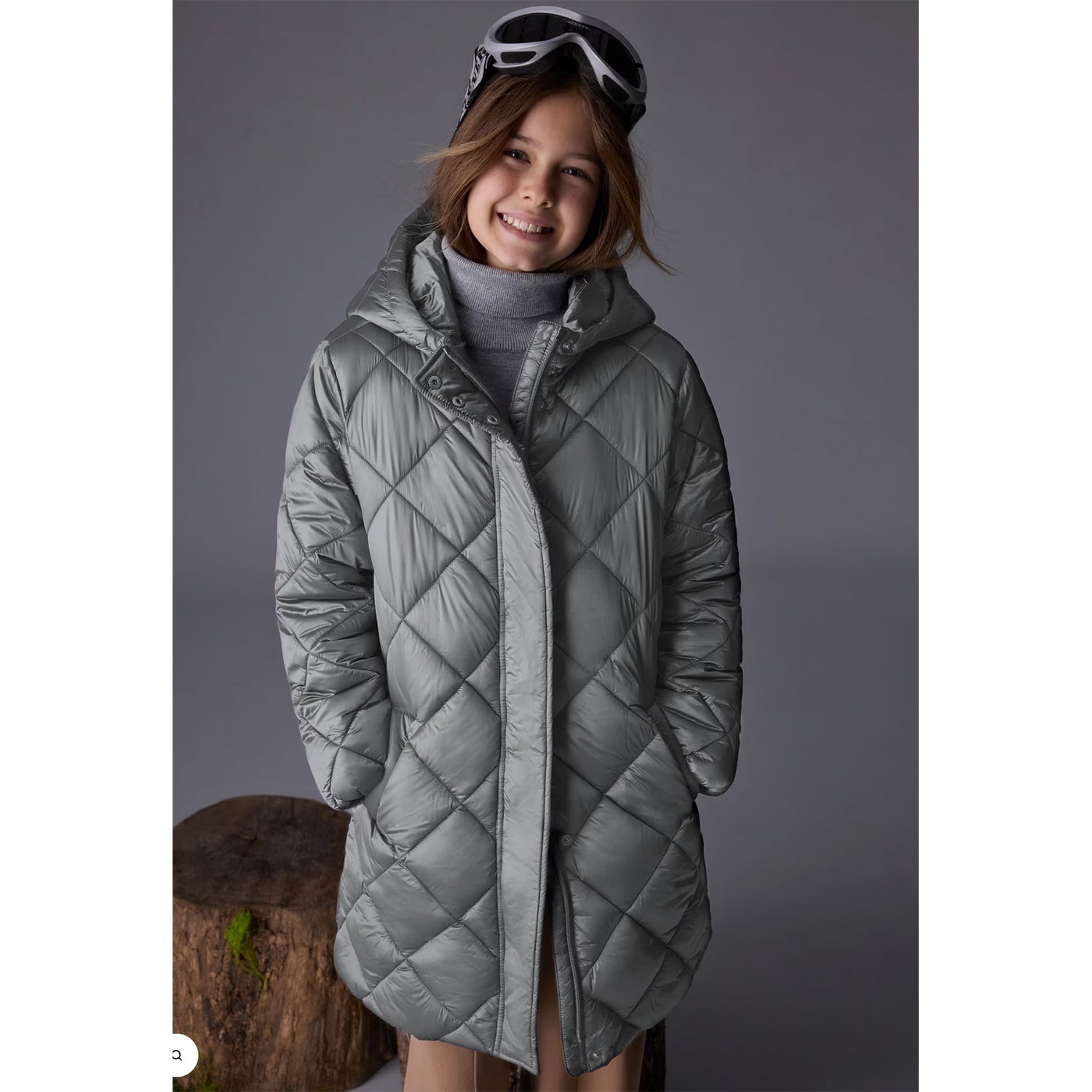 Dark Grey Padded Coat