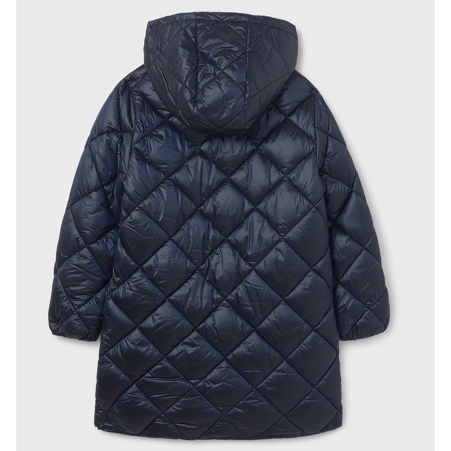 Navy Long Padded Coat