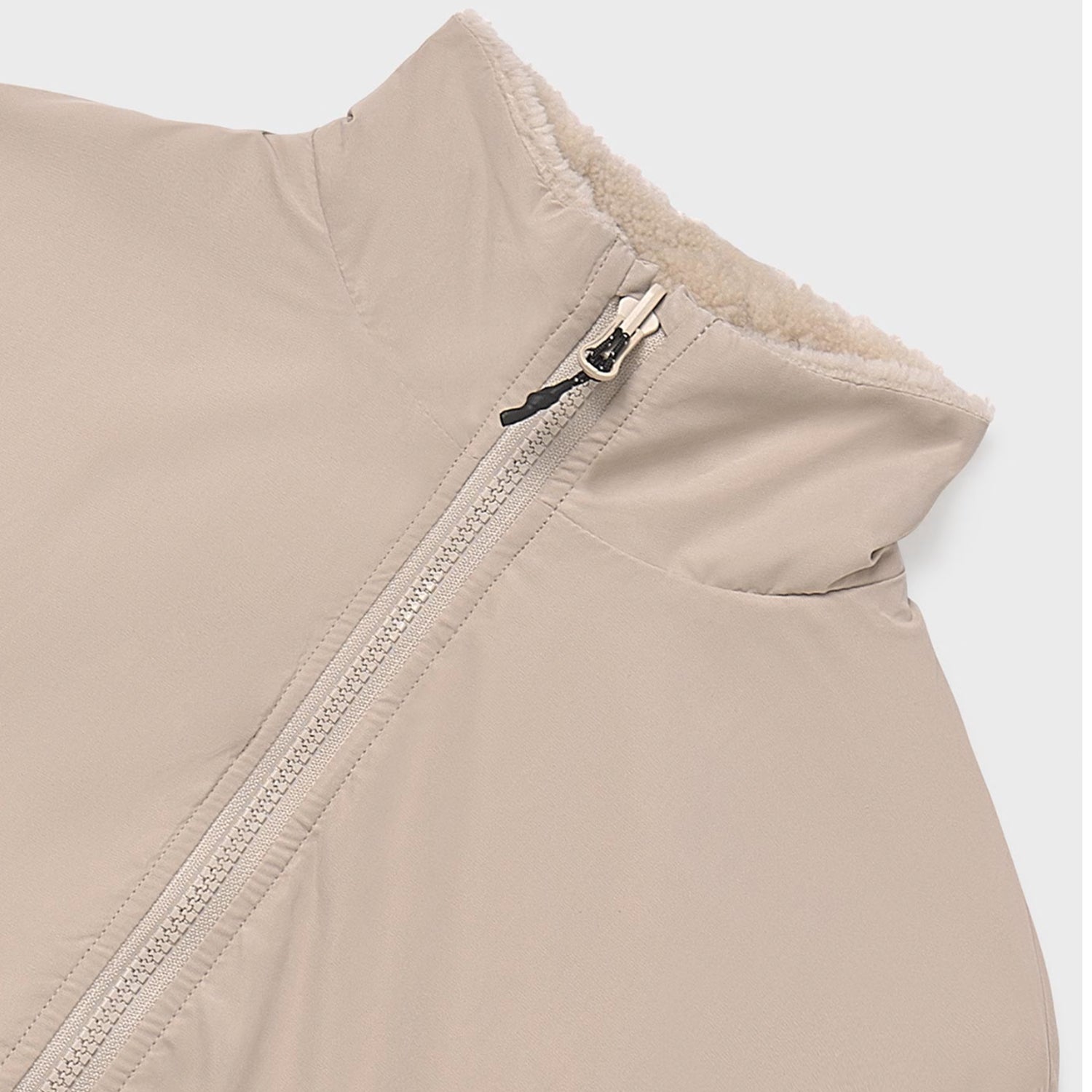 Cream Teddy Reversible Jacket