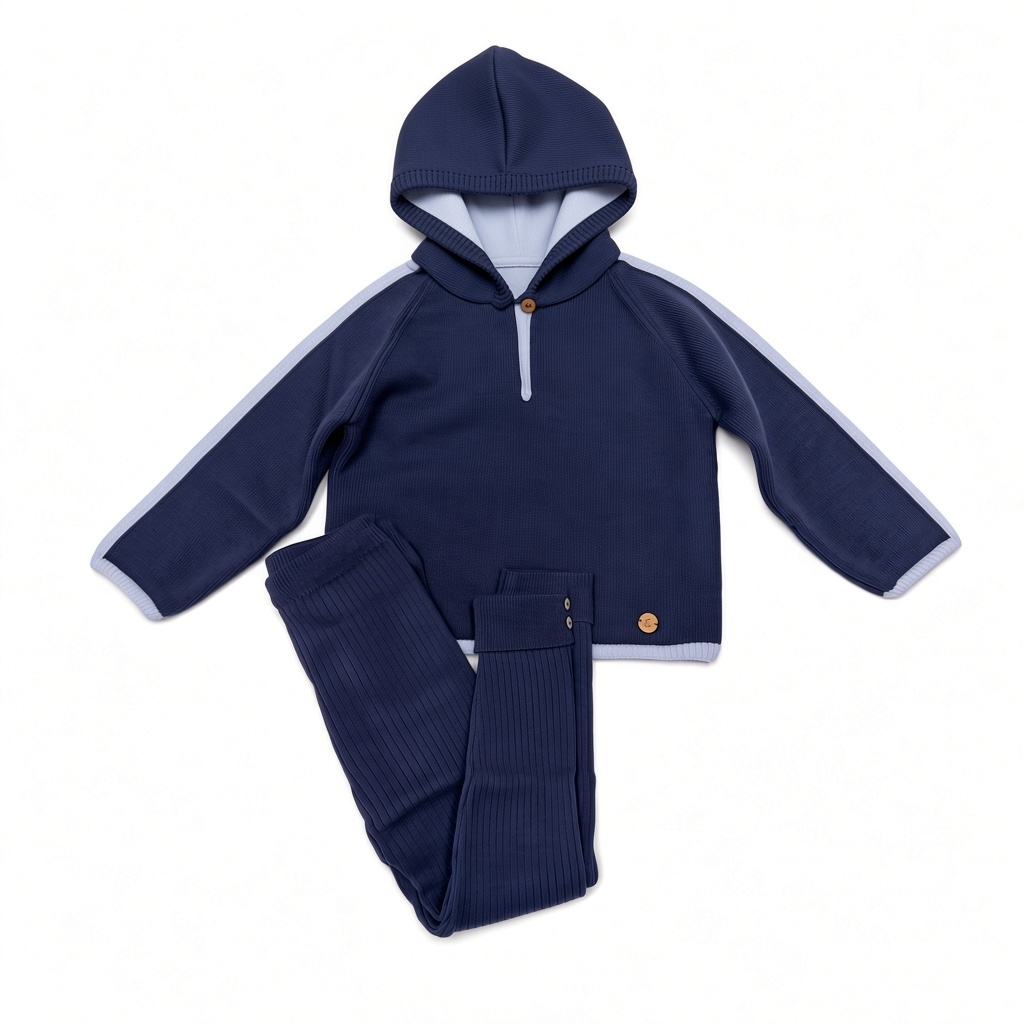 Powder Blue Hooded Legging Set
