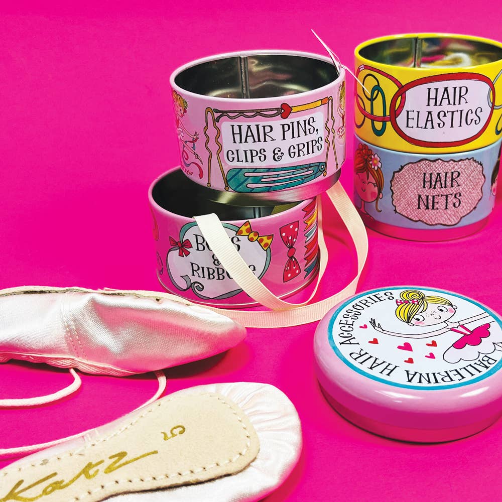 Stacking Tins -- Ballerina Hair Accessories