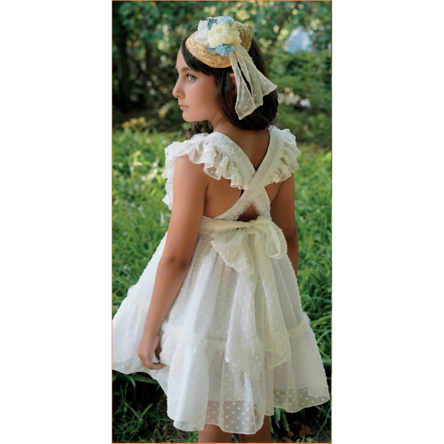 White Plumetis Dress