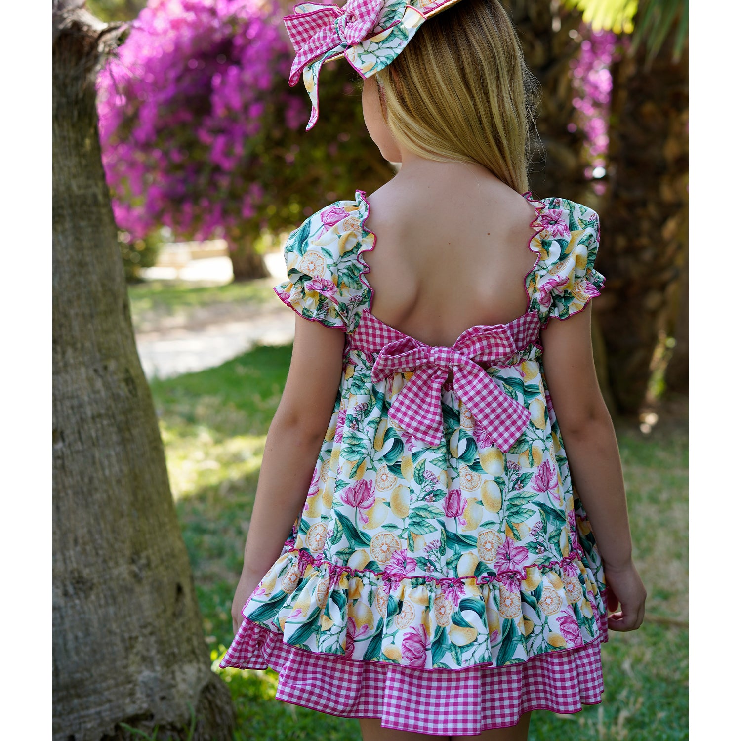 Fuscia Floral Dress