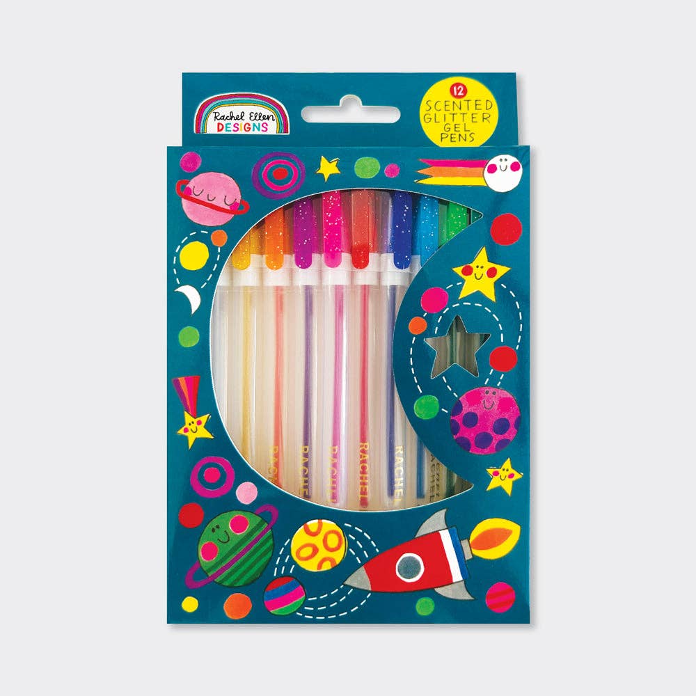 Scented Glitter Gel Pens - Unicorn & Rainbow