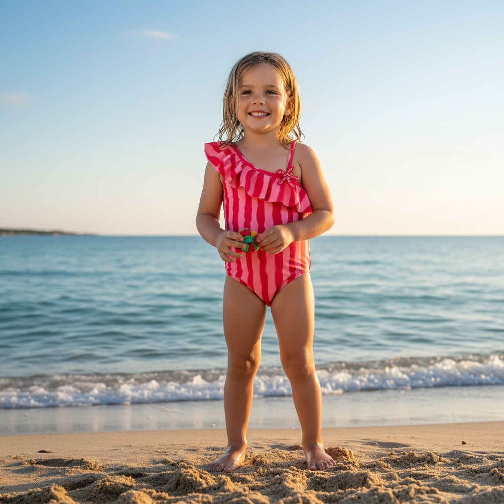 Red Stripe Swimsuit