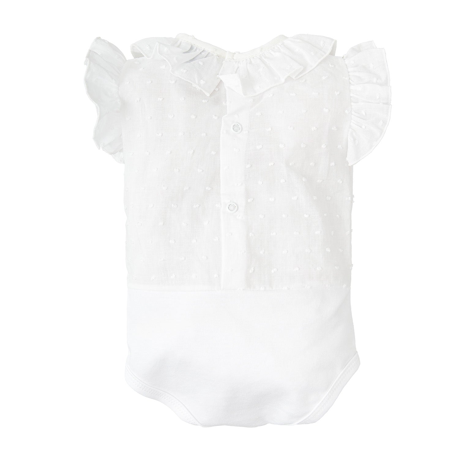 White Plumeti Short Sleeved Body