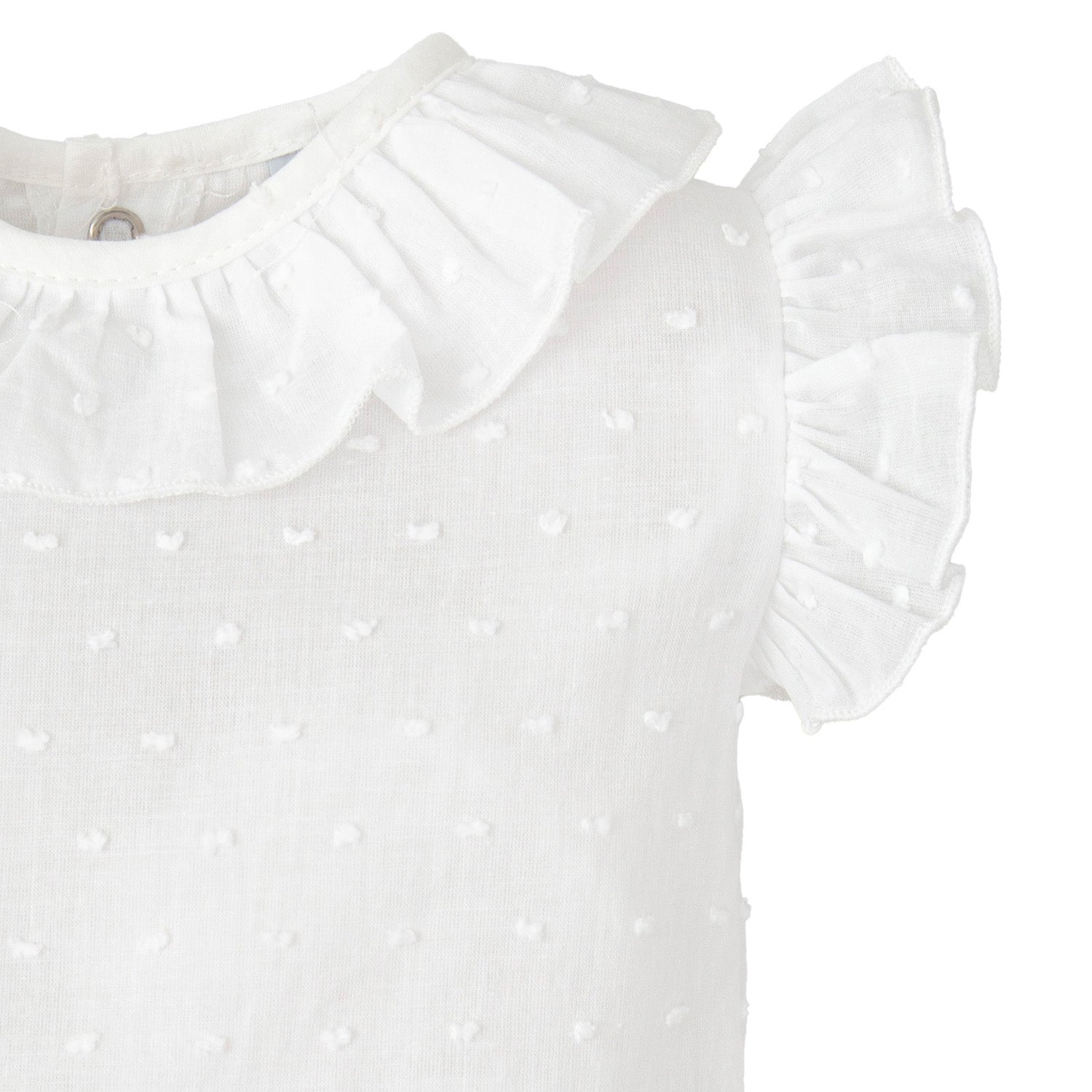 White Plumeti Short Sleeved Body