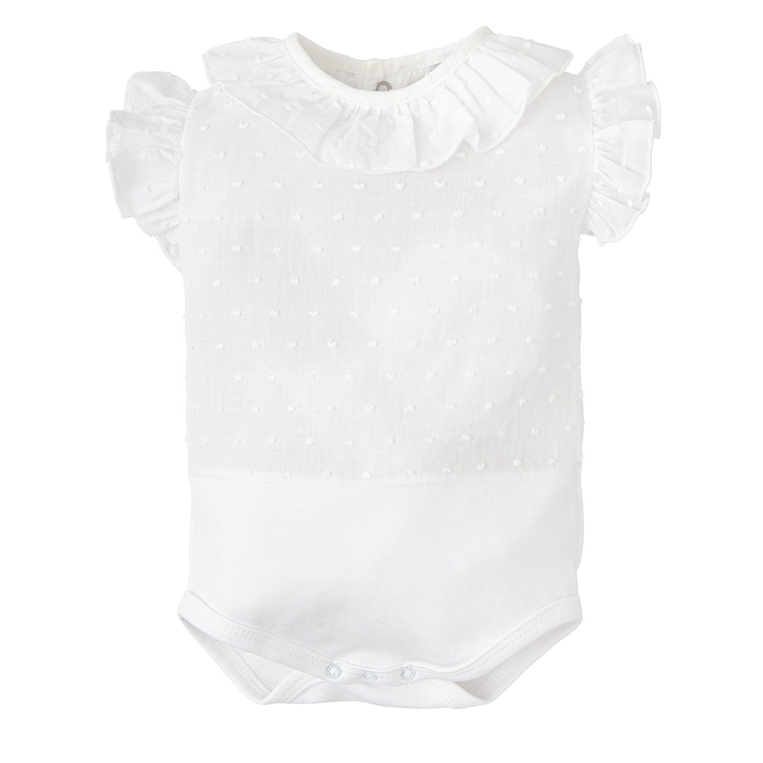 White Plumeti Short Sleeved Body